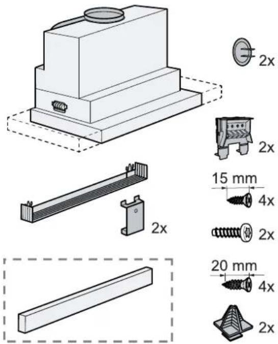 2x 2x 15 mm 4x 2x 20 mm 4x 2x