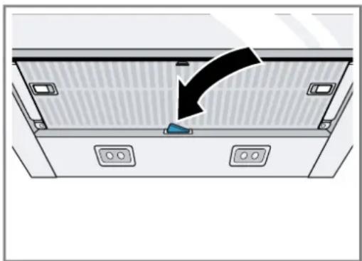 GAGGENAU AF210162 - Trykk inn "push-to-open"-mekanismen. - 1