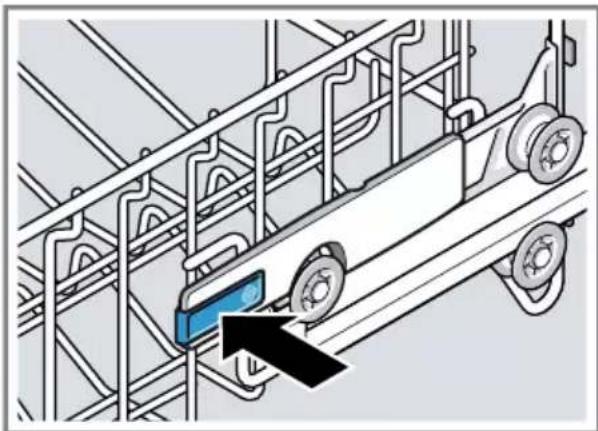BOSCH SMV4HCX48E - Indstilling af overkurven med sidearme - 1