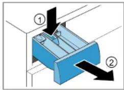 BOSCH WAU28S60BY - Сваляне на чекмеджето за перилен препарат - 1