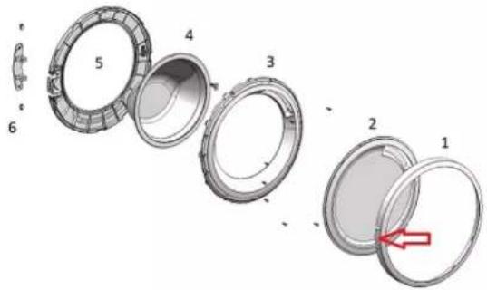 BOSCH WAX32M00 - Durelių konstrukcinių dalių nuėmimas - 1
