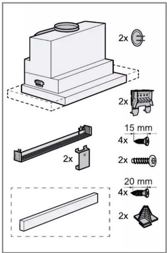 2x 2x 15 mm 4x 2x 20 mm 4x 2x