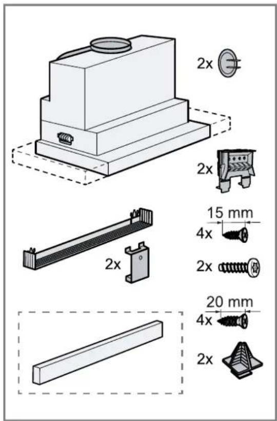 2x 2x 15 mm 4x 2x 20 mm 4x 2x