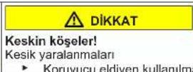 BOSCH GSN36VBFP - Kapının alt menteşesinin değiştirilmesi - 4