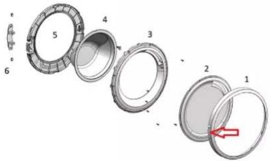 BOSCH WAU28P40 - Ausbauen der Türkomponenten - 1