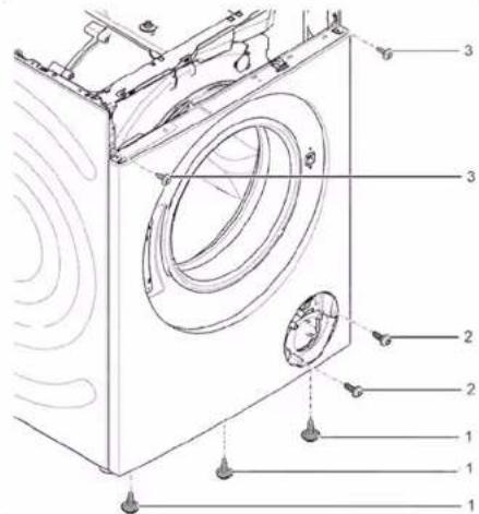 BOSCH WAU28P40 - Remover o painel frontal - 3