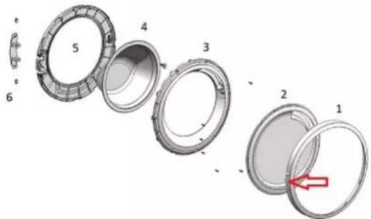 BOSCH WAU28P40 - Deurcomponenten verwijderen - 1