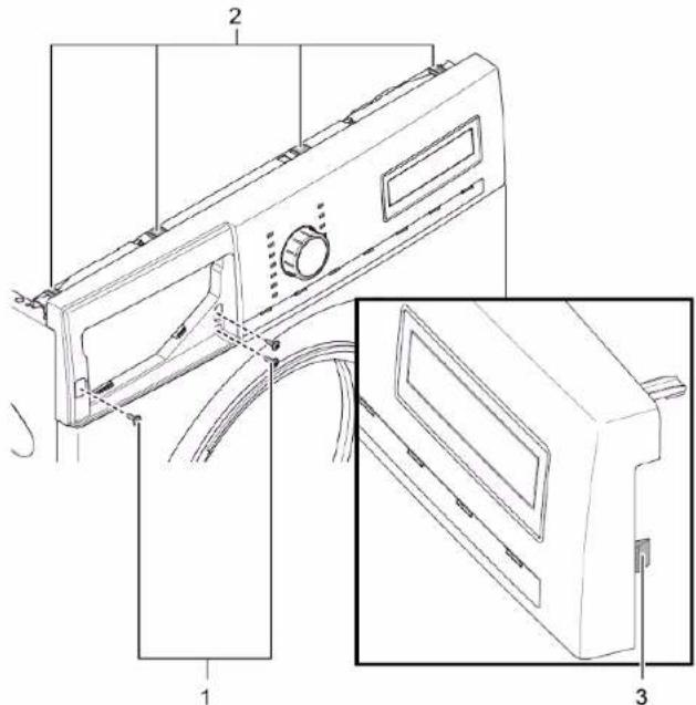 BOSCH WAX32M92 - Gösterge panelinin sökülmesi - 1