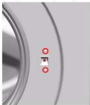 BOSCH WAX32E91 - Remover o dispositivo de bloqueio da porta - 1