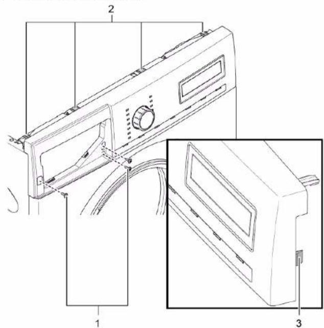 BOSCH WAX32E91 - Odstránenie panelu obloženia - 1