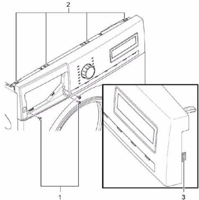 BOSCH WAX32E91 - Välispaneeli eemaldamine - 1