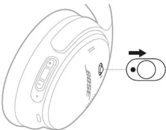 BOSE QuietComfort - A FEJHALLGATÓ ALAPHELYZETBE ÁLLÍTÁSA - 2
