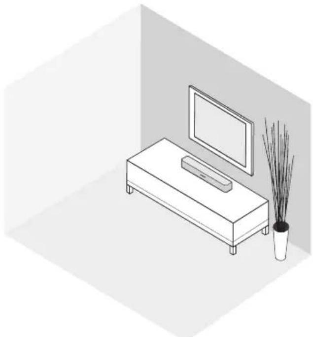 BOSE Universal Remote Control - 사운드바 배치 예 - 1