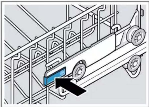 BOSCH SPH4EMX28E - Indstilling af overkurven med sidearme - 1