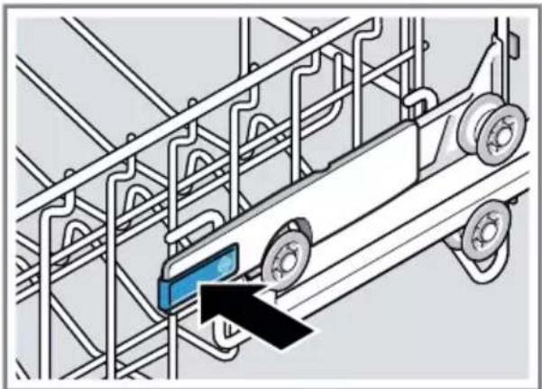 SIEMENS SN65ZX48CE - Indstilling af overkurven med sidearme - 1