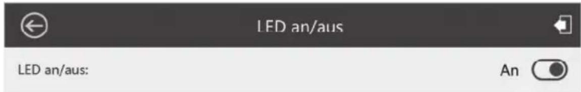 LED an/aus LED an/aus: An