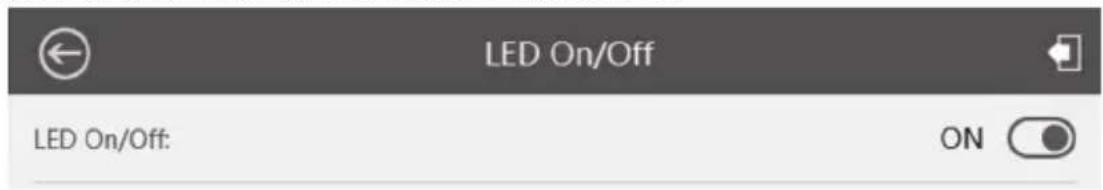 LED On/Off LED On/Off: ON