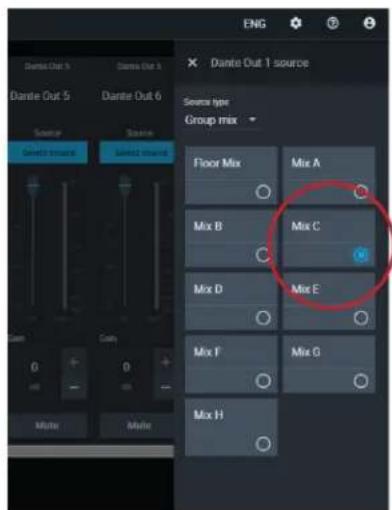 Dante Out 1 Dante Out 5 Dante Out 6 Source type Group mix Floor Mix Mix A Mix B Mix C Mix D Mix E Mix F Mix G Mix H Select source Select source 0 0 + - - - - - - - - - - - - - - - - - - - - - - - - - - - - - - - - - - - - - - - - - - - - - - - - - - - - - - - - - - - - - - - - - - -