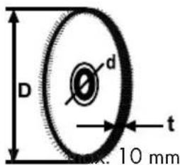 D d t 10 mm