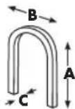 POWERFIX Z16531 - - Klammer / spik - 2