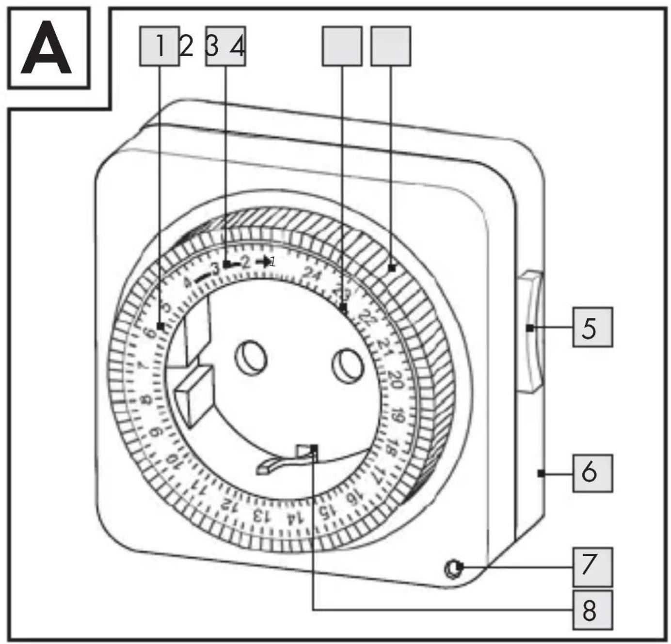 A 1 2 3 4 5 6 7 8