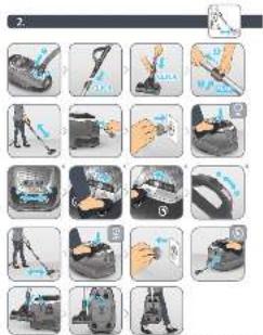 Instructional image showing a 30-step manual car maneuver with labeled steps and actions