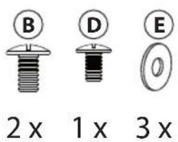 B D E 2 x 1 x 3 x