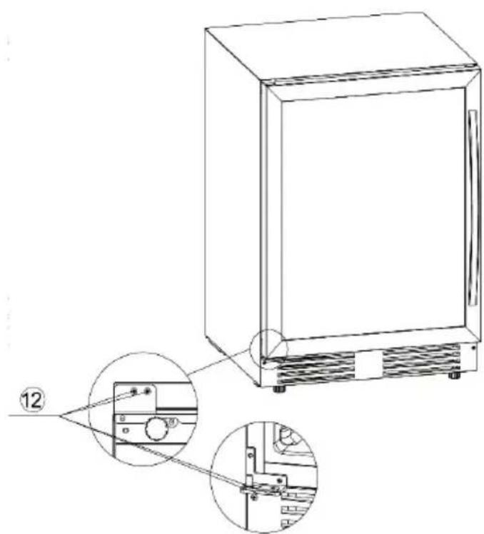 Klarstein Vinovilla Duo 42 - REVERSING THE DOOR - 6