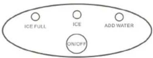 ICE FULL ICE ADD WATER ON/OFF