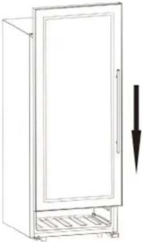 Klarstein Vinamour 45D - INVERSIONE DELLO SPORTELLO - 4