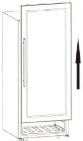 Klarstein Vinamour 45D - INVERSIONE DELLO SPORTELLO - 2