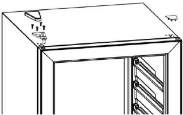 Klarstein Vinamour 45D - MODIFICATION DU SENS DE PORTE - 5