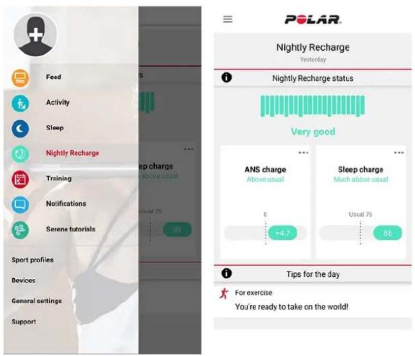 POLAR Unite - MÅLING AF RESTITUTION MED NIGHTLY RECHARGE™ - 3