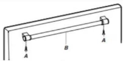 AMANA ABB2224BRB - Freezer Door Handle Style 4 - 1