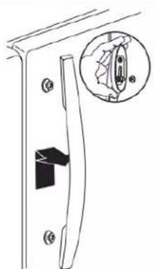AMANA ABB2224BRB - Refrigerator Door Handle Style 5 - 1