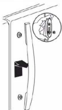 AMANA ABB2224BRW - Refrigerator Door Handle Style 5 - 1