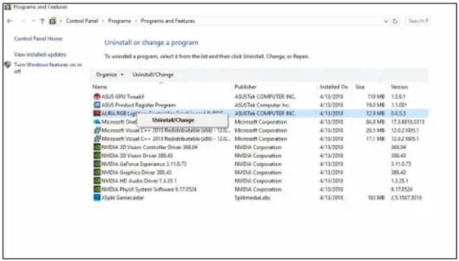 Panneau de configuration Accueil : Afficher les mises à jour installées Activer ou désactiver des fonctionnalités Windows Désinstaller ou modifier un programme Pour désinstaller un programme, sélectionnez-le dans la liste puis cliquez sur Désinstaller, Modifier ou Réparer. Organiser Désinstaller/Mod…