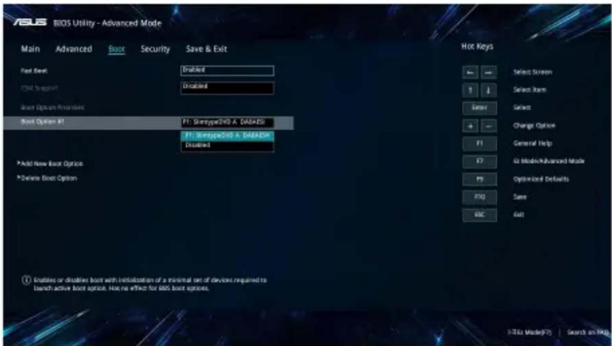 ASUS X543MA - Boot (Genstart) - 1
