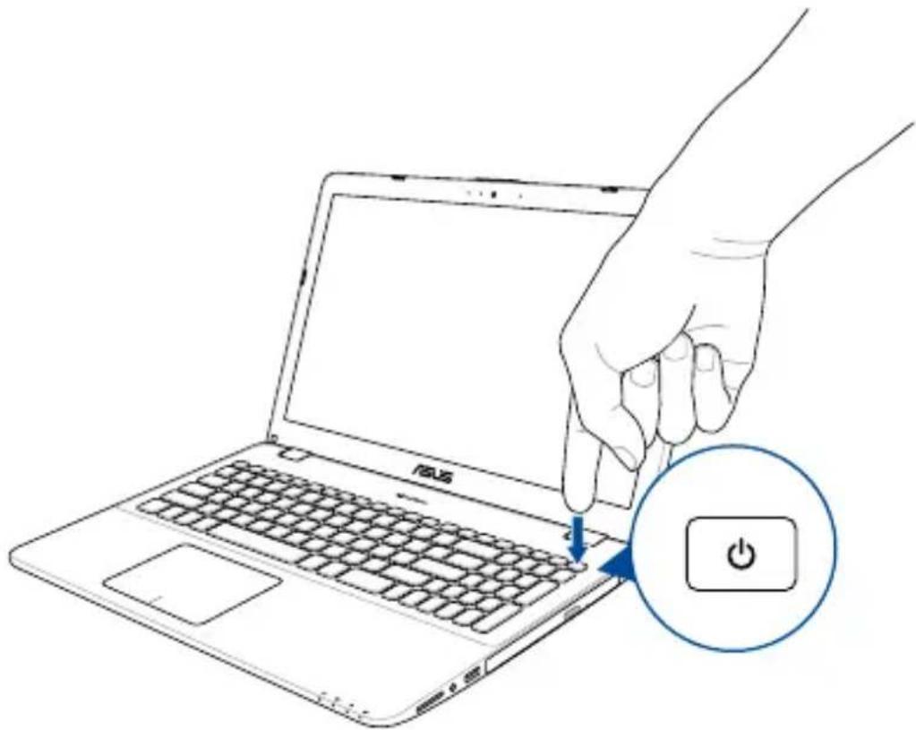 ASUS VivoBook 14 - Tryk på tænd/sluk knappen - 1