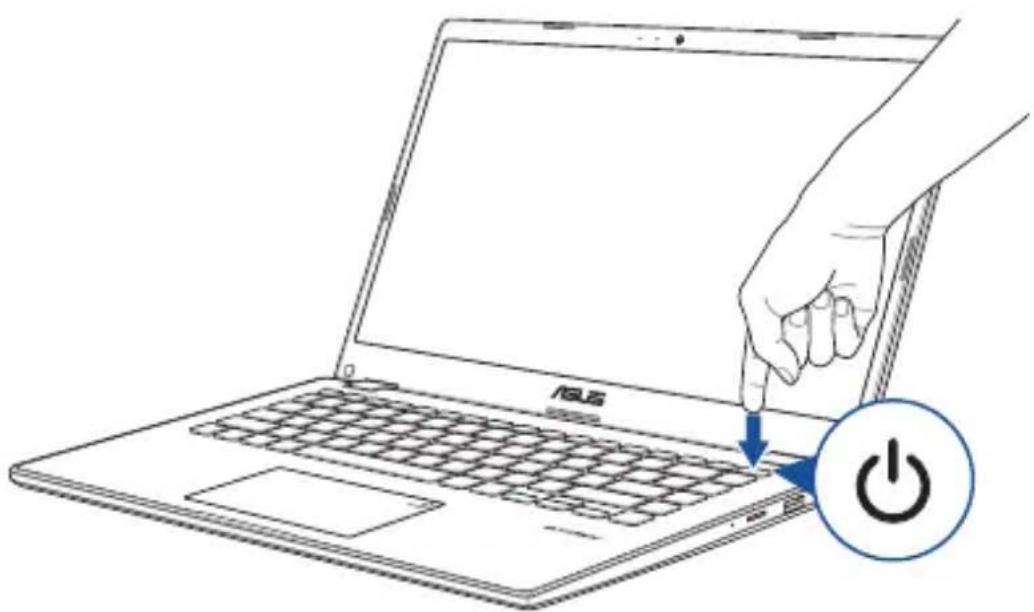 ASUS L410MA - Tryk på tænd/sluk-knappen - 1
