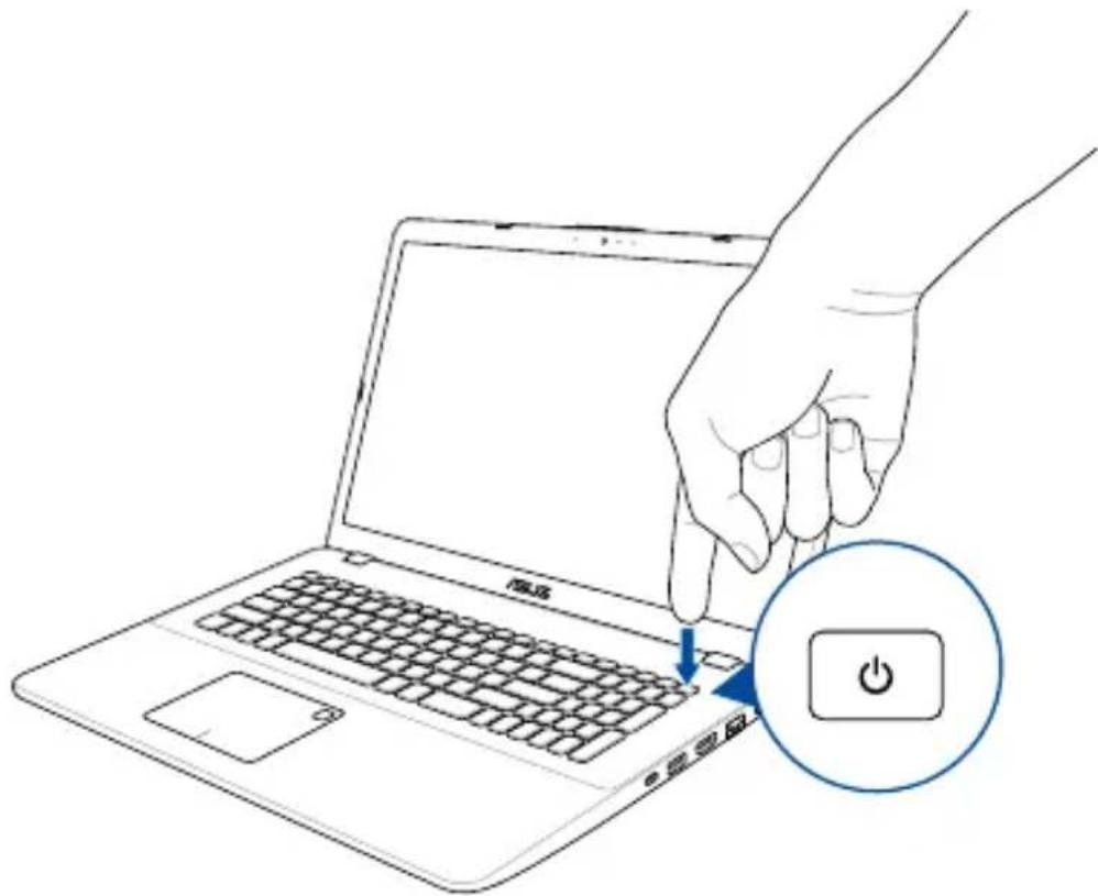 ASUS X705MA - Tryk på tænd/sluk knappen - 1