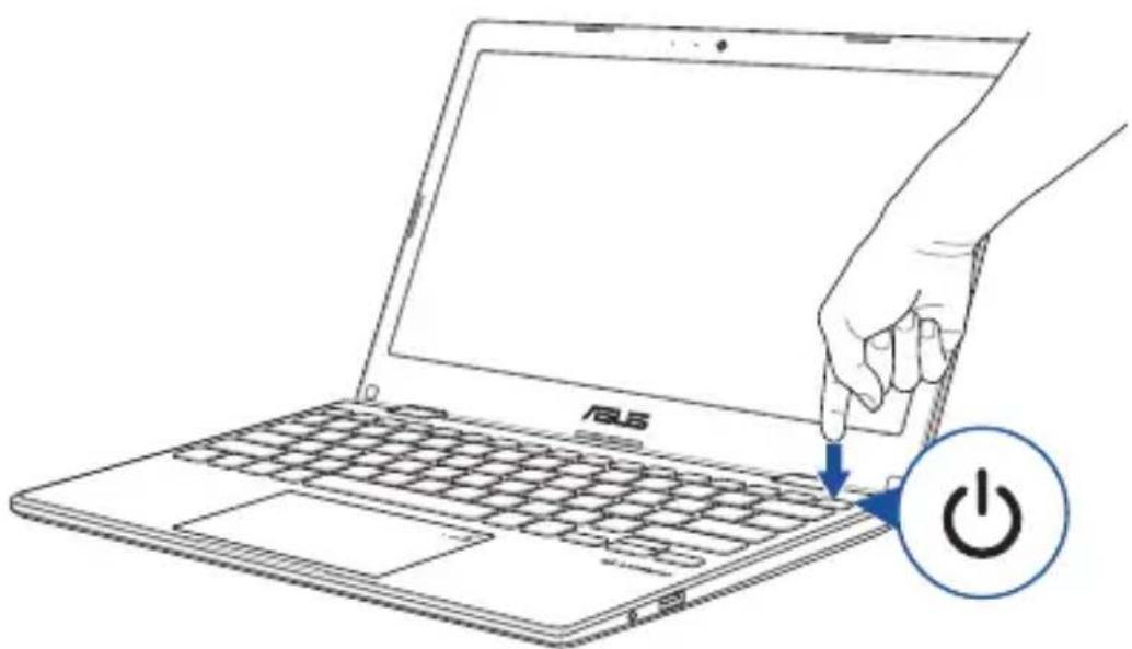 ASUS L210MA - Tryk på tænd/sluk-knappen - 1