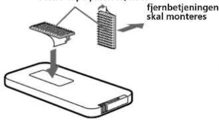 SONY CDX-52RF - Montering af fjernbetjeningen - 1