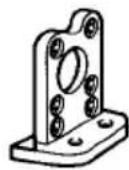 SONY CDX-U404 - Supplied Mounting Hardware Matériel de montage fourni - 1