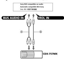 SONY CDX-757MX - Connections/Connexions/ 連接 - 1