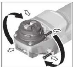 BOSCH GWX 750-115 Professional - Getriebekopf drehen - 1