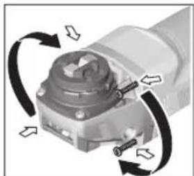 BOSCH GWX 750-115 Professional - Reduktoriaus galvutės pasukimas - 1
