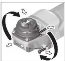 BOSCH GWX 750-115 Professional - Ajamipea pööramine - 1