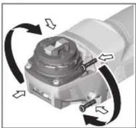 BOSCH GWX 750-115 Professional - Поворот редукторной головки - 1