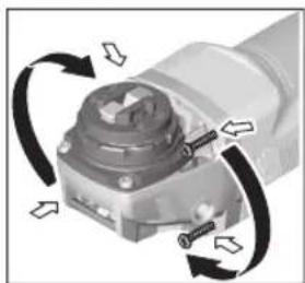 BOSCH GWX 750-115 Professional - Girar la cabeza del engranaje - 1